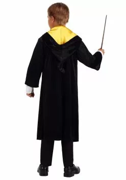 Jerry Leigh Harry Potter Kids Deluxe Hufflepuff Robe Costume 16 Jerry Leigh Harry Potter Kids Deluxe Hufflepuff Robe Costume -Disguise Store harry potter child deluxe hufflepuff robe alt 5