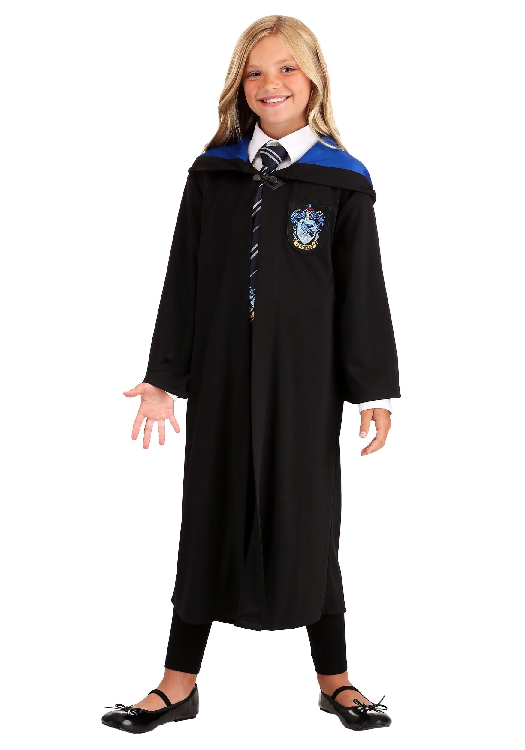 Jerry Leigh Kids Harry Potter Ravenclaw Robe Costume 5 Jerry Leigh Kids Harry Potter Ravenclaw Robe Costume - Image 4