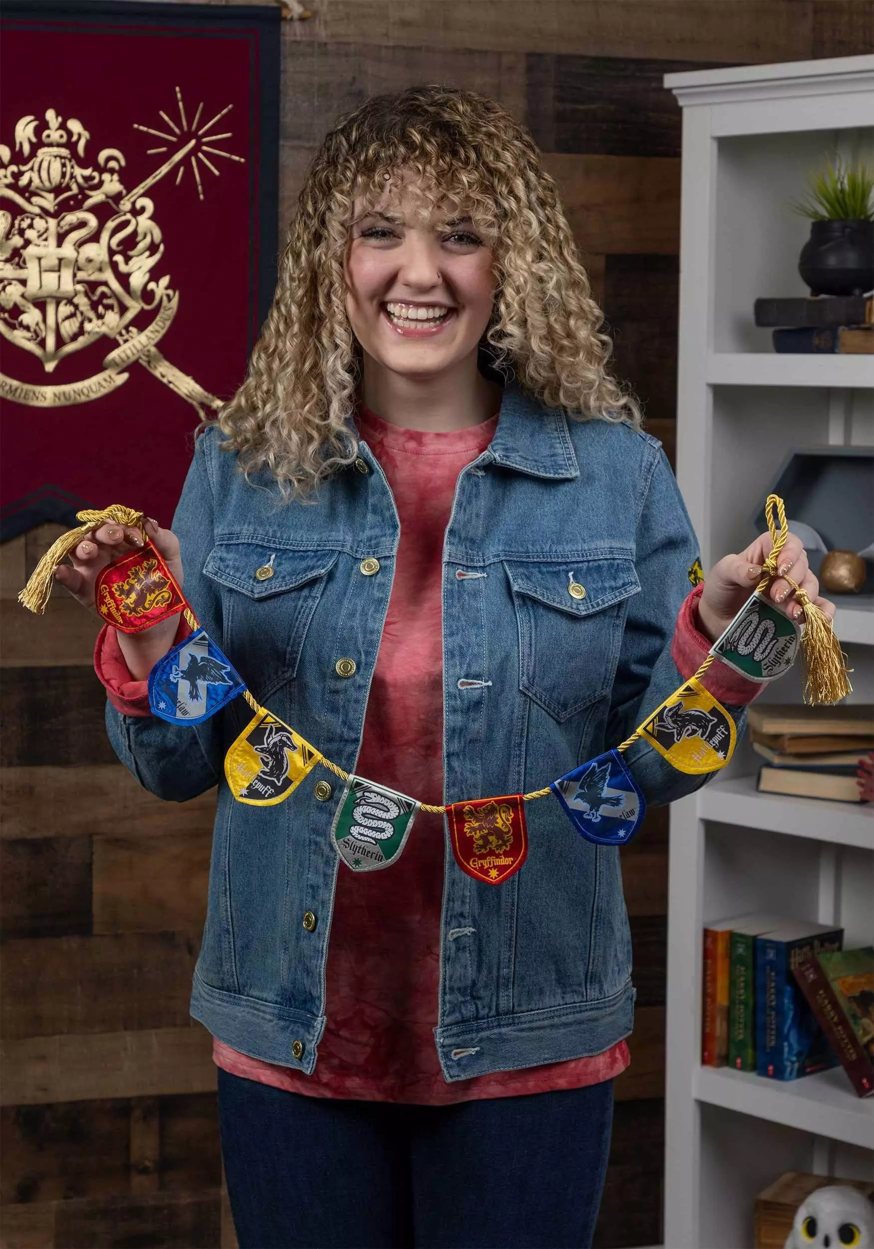 Kurt Adler 30" Harry Potter House Shield Banner Garland 3 Kurt Adler 30" Harry Potter House Shield Banner Garland