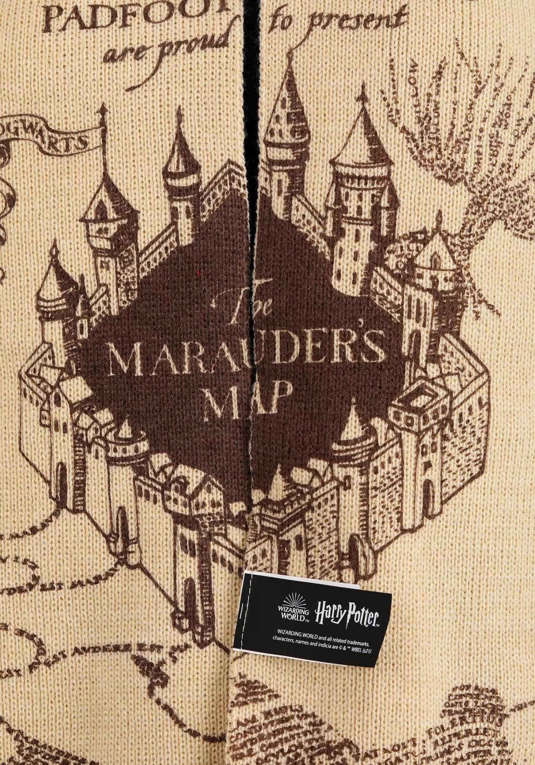 Elope Harry Potter Marauders Map Knit Hat & Scarf Set 8 Elope Harry Potter Marauders Map Knit Hat & Scarf Set - Image 6