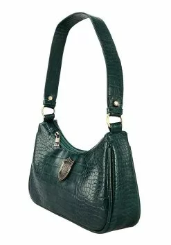 Bioworld Merchandising / Independent Sales Harry Potter Slytherin Metal Badge Shoulder Bag -Disguise Store harry potter slytherin metal badge shoulder bag alt 3