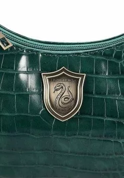 Bioworld Merchandising / Independent Sales Harry Potter Slytherin Metal Badge Shoulder Bag -Disguise Store harry potter slytherin metal badge shoulder bag alt 4
