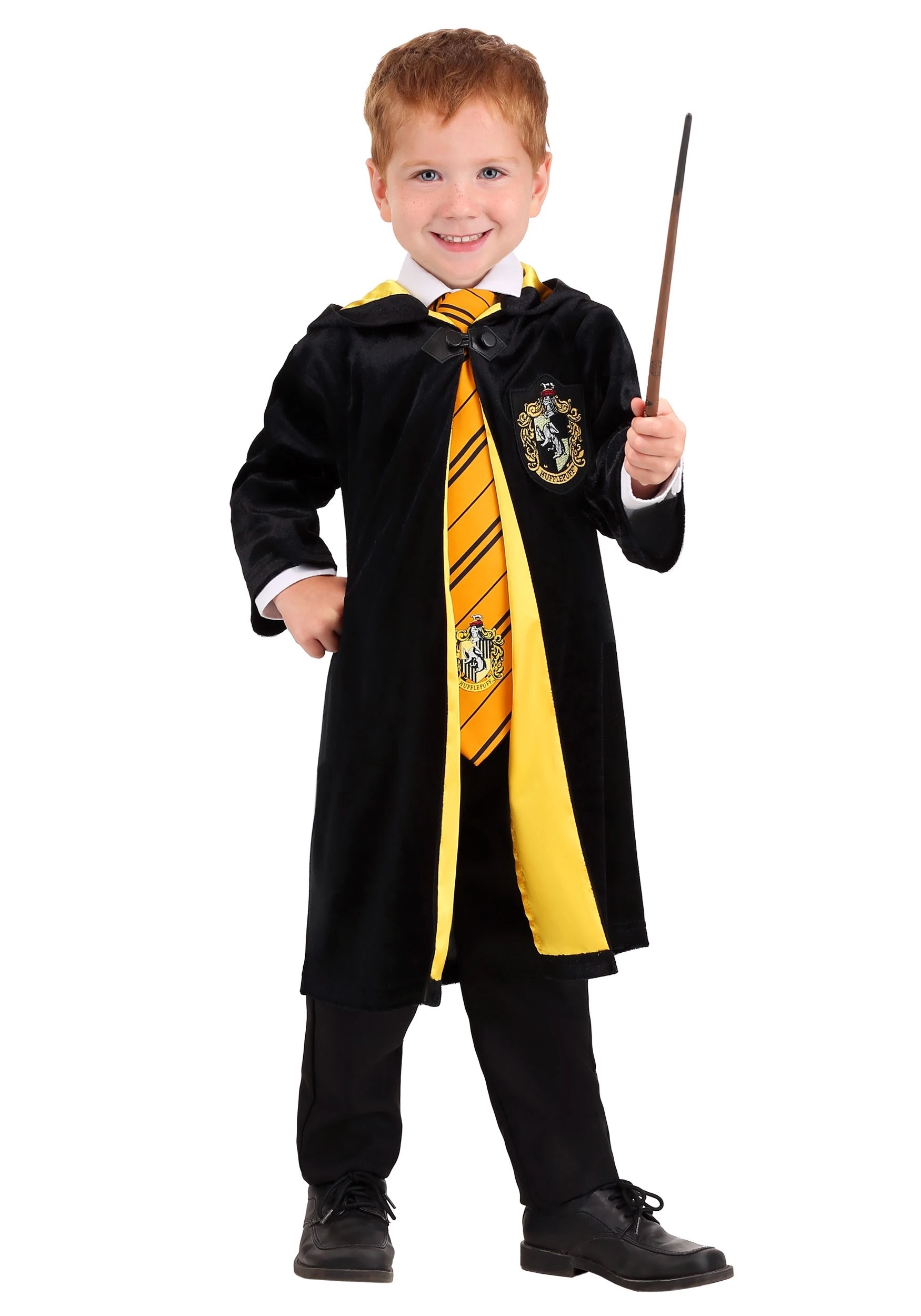 Jerry Leigh Kids Harry Potter Deluxe Hufflepuff Robe Costume 3 Jerry Leigh Kids Harry Potter Deluxe Hufflepuff Robe Costume