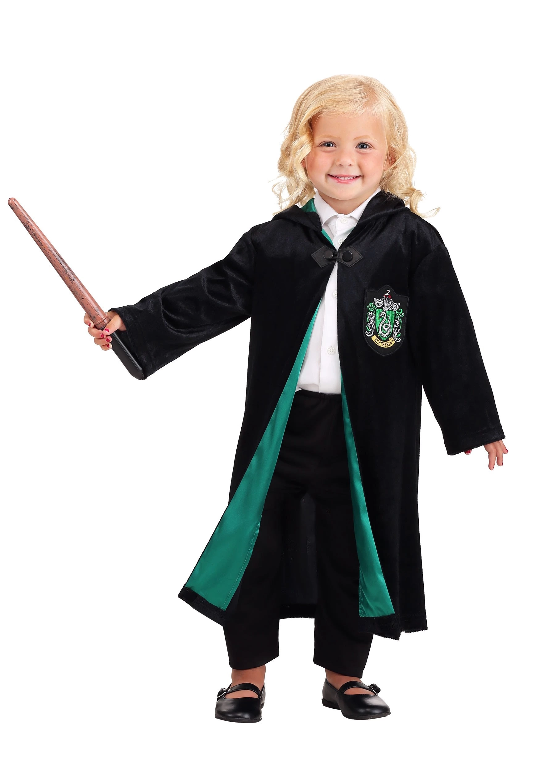 Jerry Leigh Kids Harry Potter Deluxe Slytherin Robe Costume 3 Jerry Leigh Kids Harry Potter Deluxe Slytherin Robe Costume