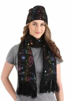 Elope Knit Scarf Hogwarts House Emblem Constellations -Disguise Store hogwarts house emblem constellations knit scarf alt 3