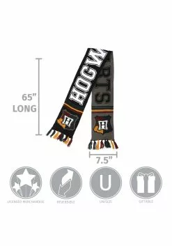 Elope Hogwarts Winter Reversible Knit Scarf -Disguise Store hogwarts reversible knit scarf alt 3