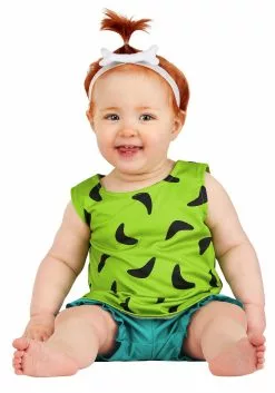 Jerry Leigh Classic Flintstones Pebbles Infant Costume -Disguise Store infant classic flintstones pebbles costume alt 2