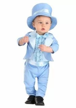 Fun Costumes Powder Blue Suit Costume For Infants -Disguise Store infant powder blue suit costume alt 2