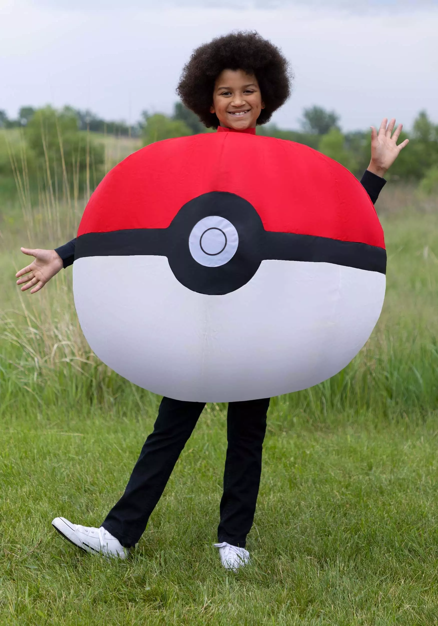 Disguise Inflatable Poké Ball Kids Costume 3 Disguise Inflatable Poké Ball Kids Costume