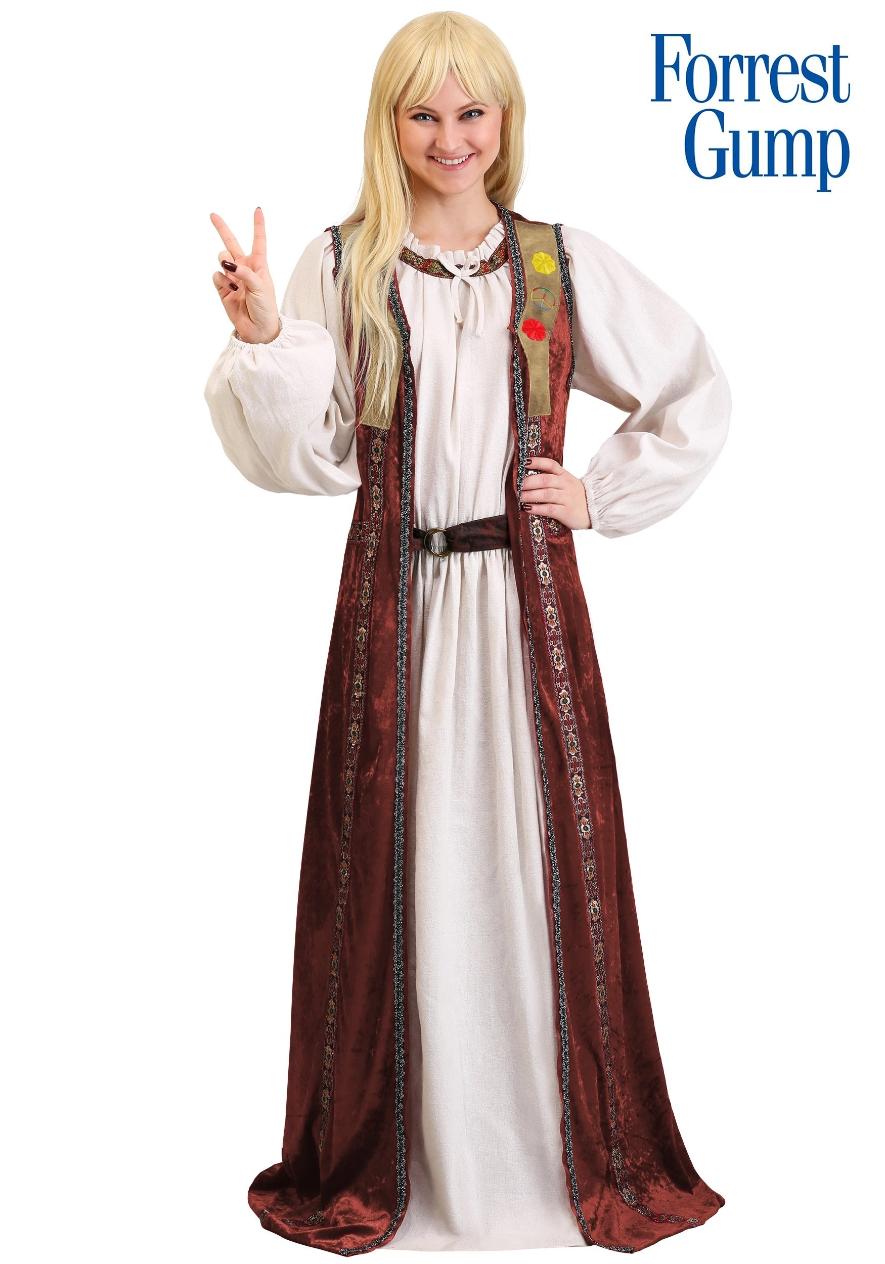 Boloparty Forrest Gump Jenny Curran Adult Costume 3 Boloparty Forrest Gump Jenny Curran Adult Costume