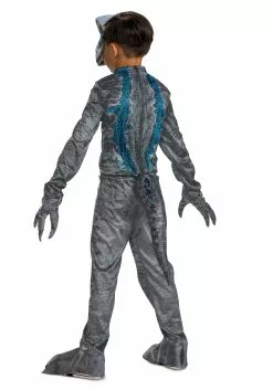 Disguise Limited Kid's Jurassic Park Deluxe Blue Costume -Disguise Store jurassic park child blue deluxe costume alt 1