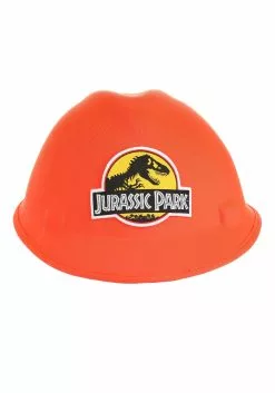 Elope Jurassic Park Worker Costume Hard Hat For Adults -Disguise Store jurassic park worker hard hat alt 3