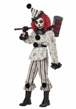 California Costume Collection Creeper Clown Costume For Kids -Disguise Store kids creeper clown costume alt 2