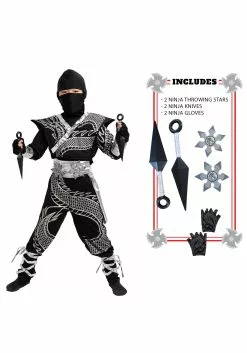 Joyin Dragon Ninja Costume For Kids -Disguise Store kids dragon ninja costume alt 4
