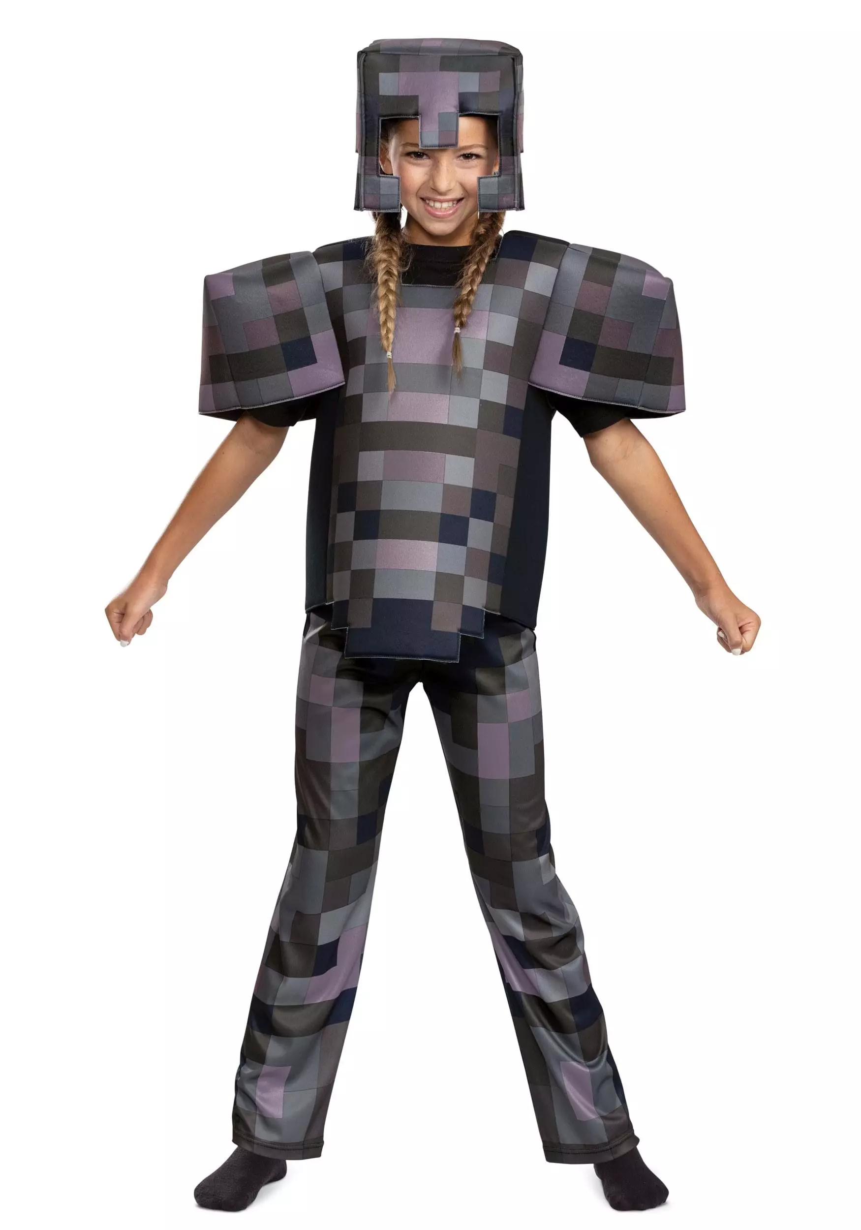 Disguise Minecraft Netherite Armor Deluxe Costume For Kids 5 Disguise Minecraft Netherite Armor Deluxe Costume For Kids - Image 3