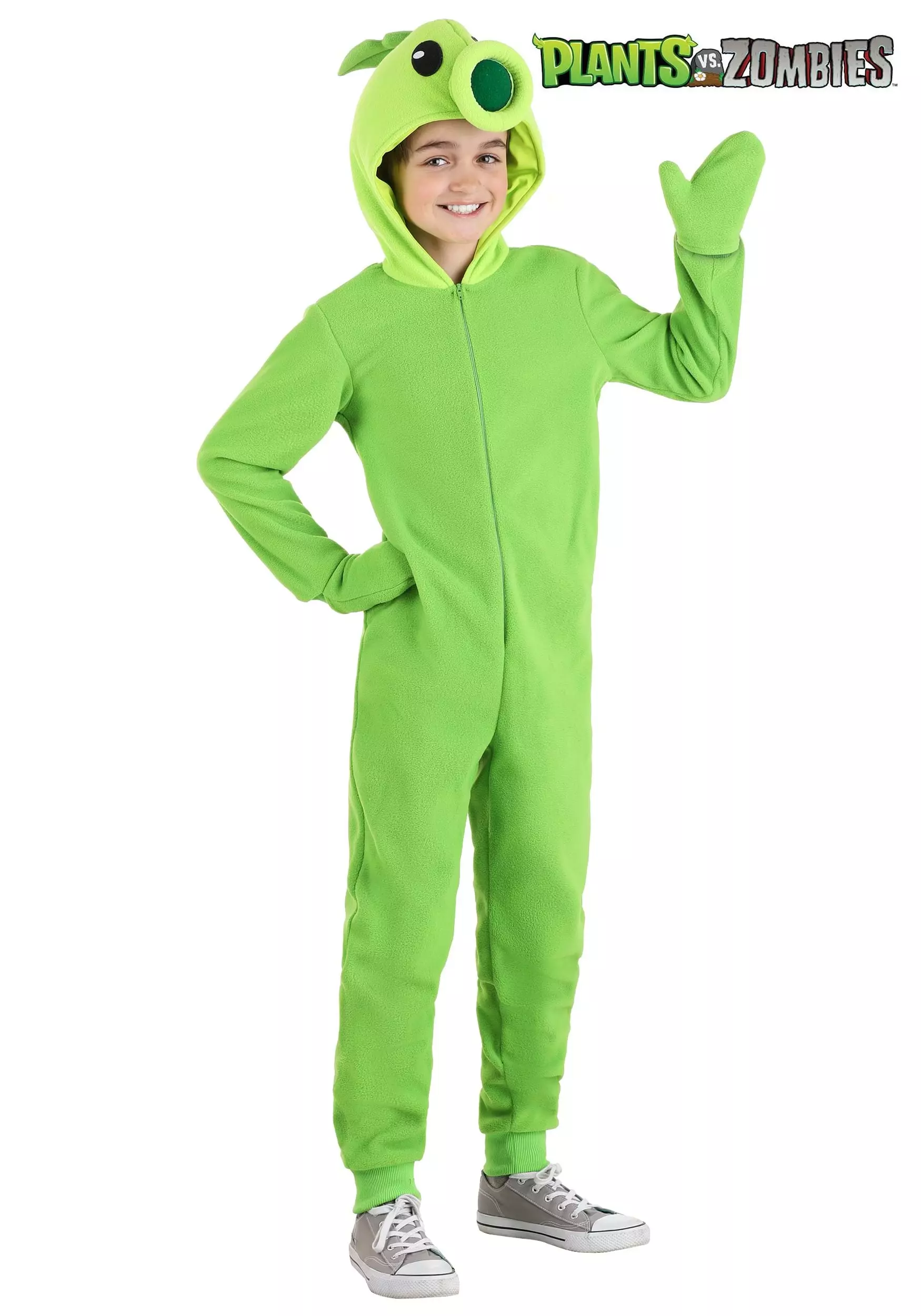 Fun Costumes Plants Vs Zombies Peashooter Kid's Onesie Costume 3 Fun Costumes Plants Vs Zombies Peashooter Kid's Onesie Costume