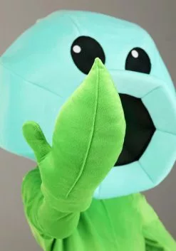 Fun Costumes Kid's Plants Vs Zombies Snow Pea Costume Jumpsuit -Disguise Store kids plants vs zombies snow pea costume jumpsuit alt 4