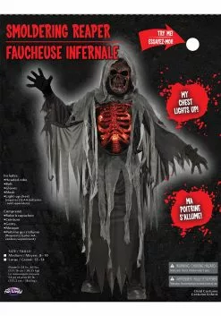 Fun World Smoldering Reaper Costume For Kids -Disguise Store kids smoldering reaper costume alt 2