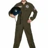 Underwraps US Navy Top Gun Jumpsuit Costume For Kids -Disguise Store kids us navy top gun jumpsuit costume