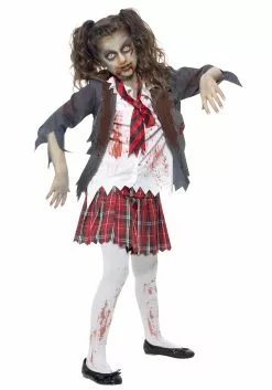 Smiffys Girls Zombie School Girl Costume