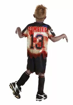Fun Costumes Zombie Soccer Player Costume For Kids -Disguise Store kids zombie soccer player costume alt 7