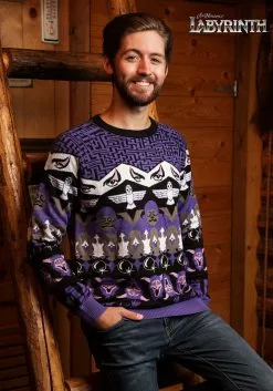 Shenzen Amilla Labyrinth Character Ugly Christmas Sweater -Disguise Store labyrinth character sweater alt 2