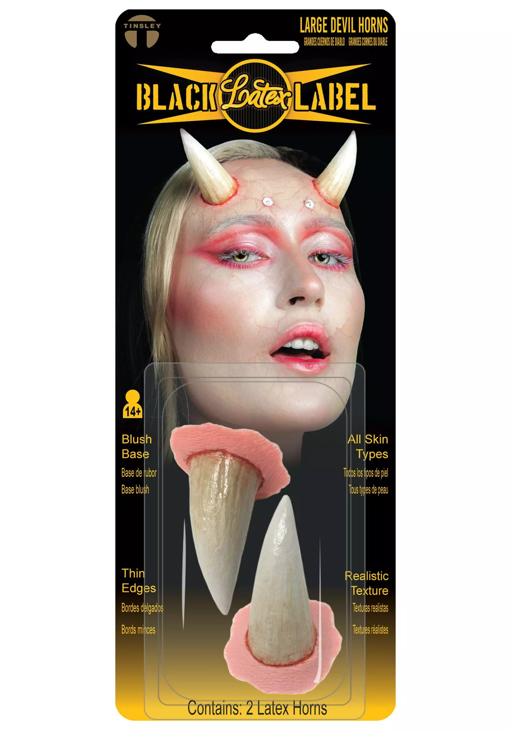 Tinsley Transfers Large Latex Devil Horns 3 Tinsley Transfers Large Latex Devil Horns