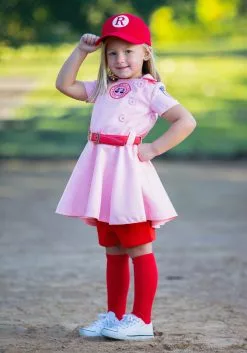 A Leading Role League Of Their Own Toddler Dottie Luxury Costume -Disguise Store loto toddler girl dottie luxury costume alt 1 upd