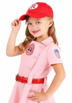 A Leading Role League Of Their Own Toddler Dottie Luxury Costume -Disguise Store loto toddler girl dottie luxury costume alt 3 upd