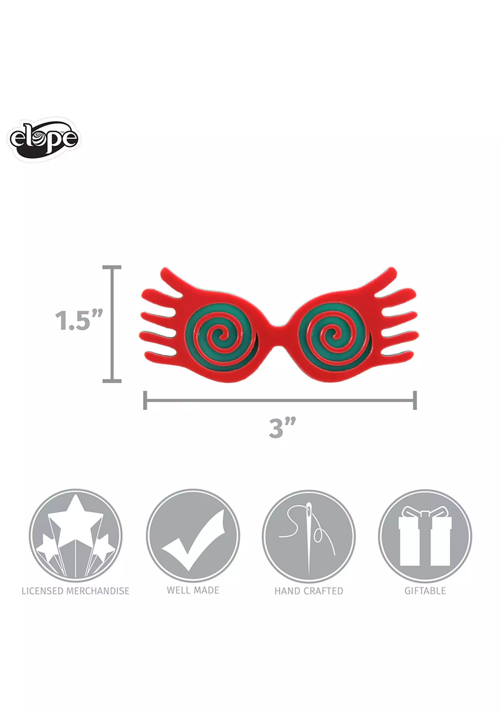 Elope JK Rowling | Luna Lovegood Spectrespecs Acrylic Pin 6 Elope JK Rowling | Luna Lovegood Spectrespecs Acrylic Pin - Image 4