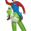 Disguise Mario Riding Yoshi Adult Costume 1 Disguise Mario Riding Yoshi Adult Costume -Disguise Store mario riding yoshi adult costume