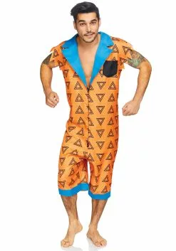 LEG AVENUE Men's Bedrock Bro Romphim Costume -Disguise Store mens bedrock bro romphim costume alt 3