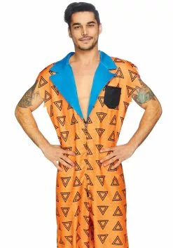 LEG AVENUE Men's Bedrock Bro Romphim Costume -Disguise Store mens bedrock bro romphim costume alt1