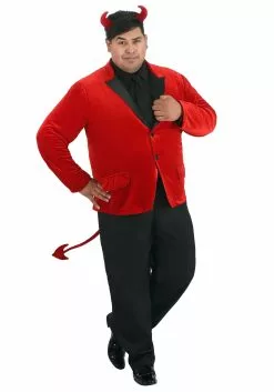 Fun Costumes Men's Handsome Devil Plus Size Costume -Disguise Store mens dashing devil plus size costume alt 5