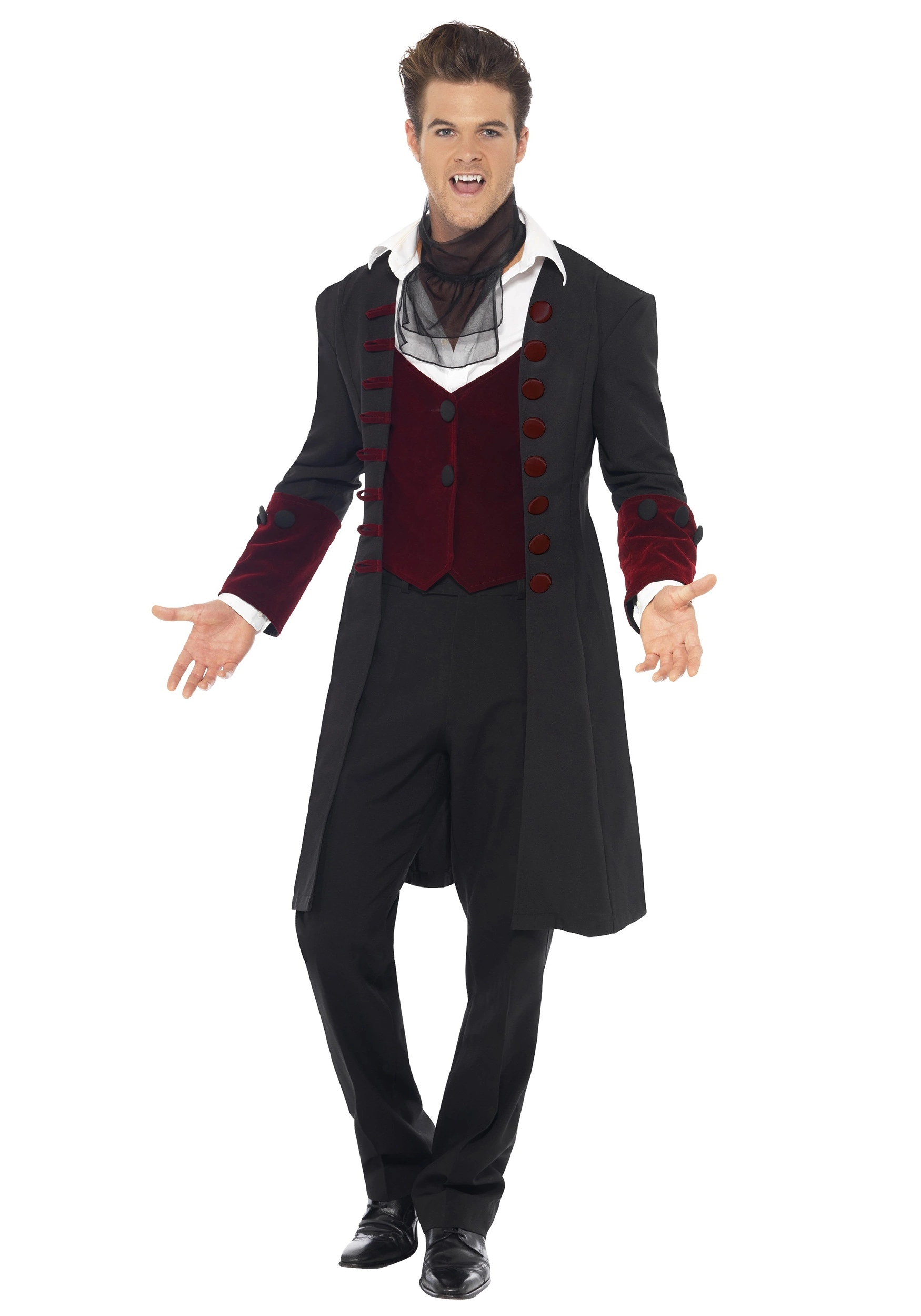 Smiffys Men's Gothic Vampire Costume 4 Smiffys Men's Gothic Vampire Costume - Image 2