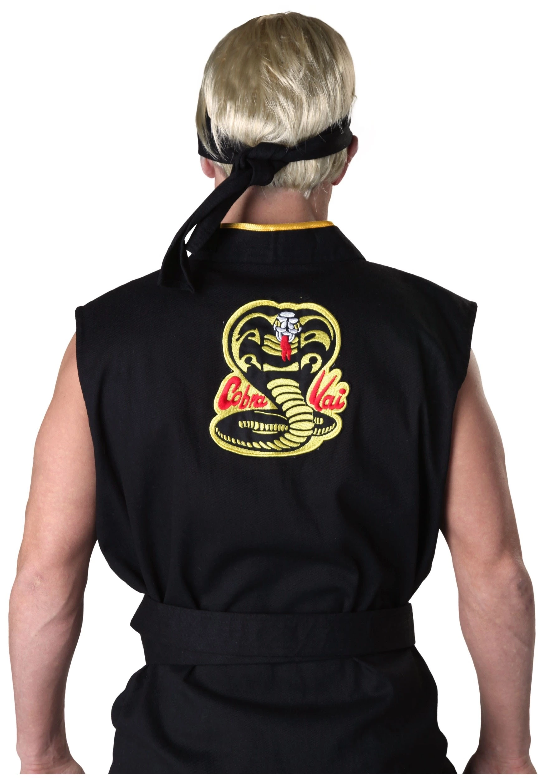 Fun Costumes Karate Kid Plus Size Authentic Cobra Kai Men's Costume 4 Fun Costumes Karate Kid Plus Size Authentic Cobra Kai Men's Costume - Image 2