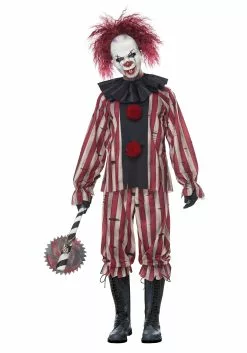 California Costume Collection Men's Plus Size Nightmare Clown Costume