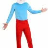 Boloparty Plus Size Papa Smurf Costume For Men -Disguise Store mens plus size papa smurf costume