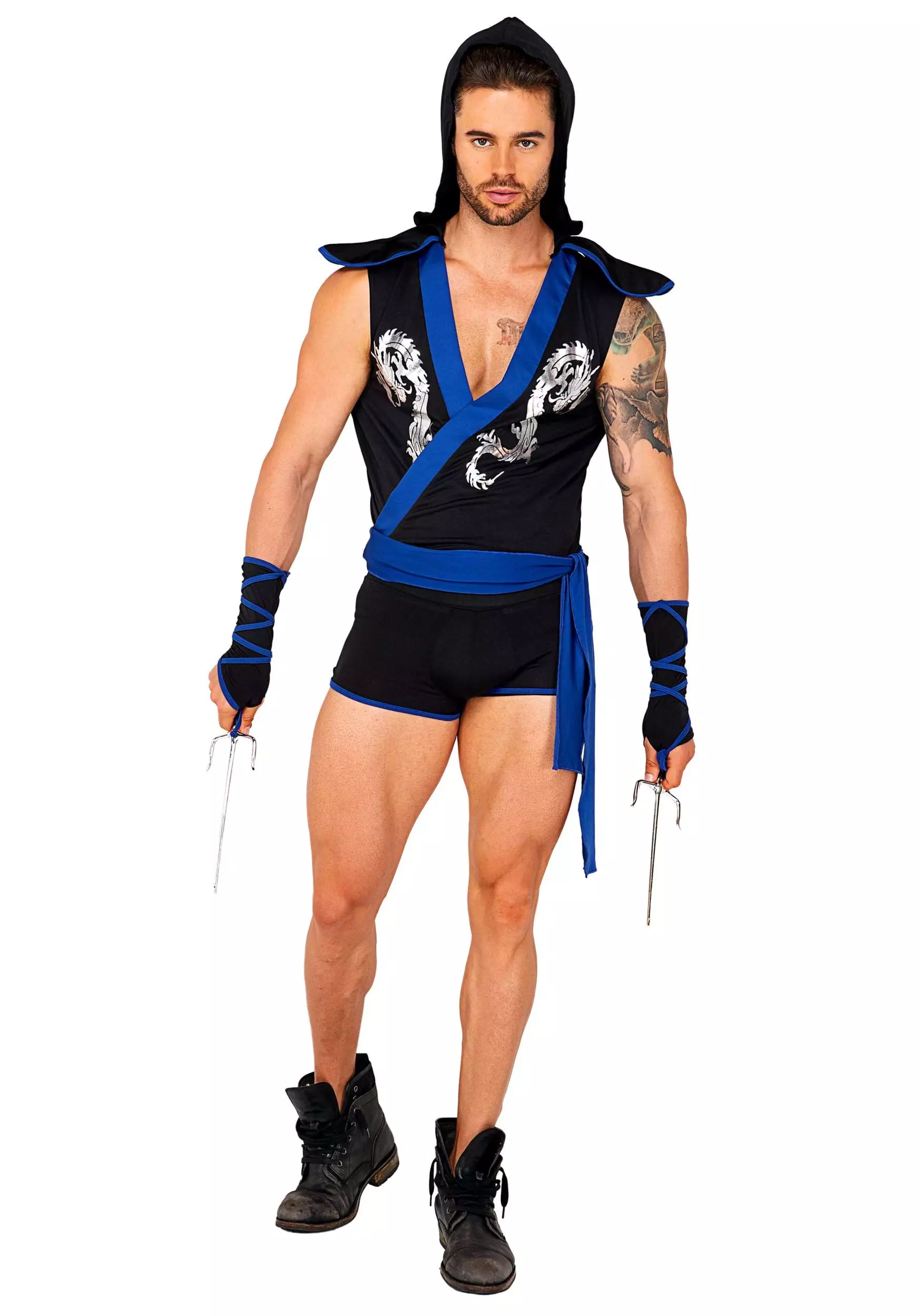 Roma Sexy Ninja Warrior Costume For Men 3 Roma Sexy Ninja Warrior Costume For Men