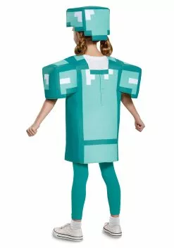 Disguise Kid's Minecraft Classic Armor Costume -Disguise Store minecraft child armor classic costume alt 2
