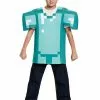 Disguise Kid's Minecraft Classic Armor Costume -Disguise Store minecraft child armor classic costume dlc