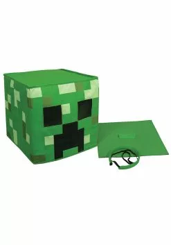 Disguise Minecraft Creeper Block Head Mask -Disguise Store minecraft creeper block head alt 1