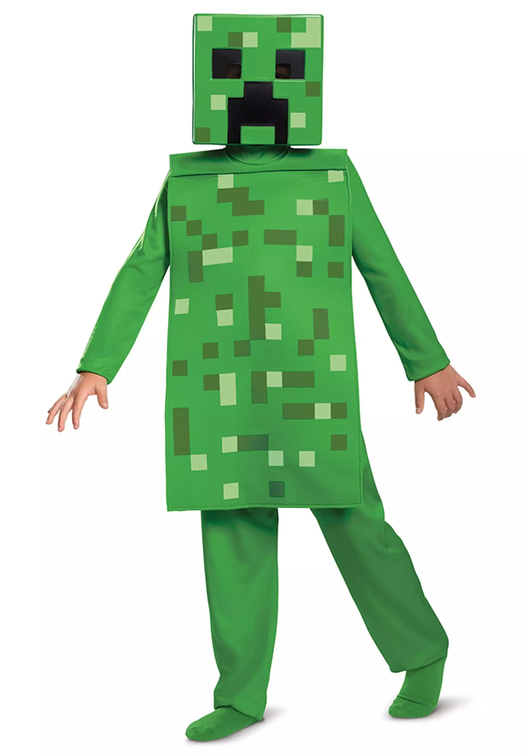 Disguise Minecraft Creeper Jumpsuit Costume 3 Disguise Minecraft Creeper Jumpsuit Costume