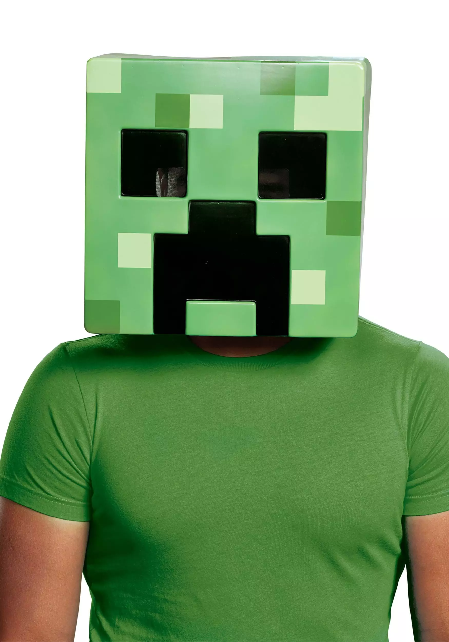 Disguise Adult Minecraft Creeper Mask 3 Disguise Adult Minecraft Creeper Mask