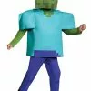 Disguise Minecraft Deluxe Zombie Costume For Kids -Disguise Store minecraft deluxe kid zombie costume dlc update