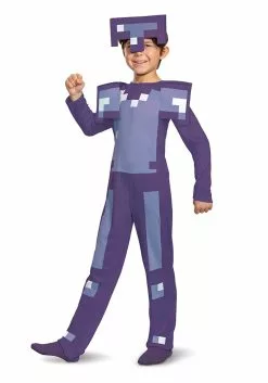 Disguise Kid's Minecraft Enchanted Diamond Armor Classic Costume