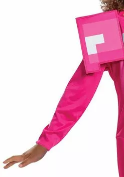 Disguise Girl's Minecraft Classic Pink Armor Costume -Disguise Store minecraft girls classic pink armor costume alt 5