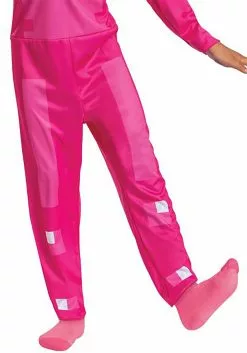 Disguise Girl's Minecraft Classic Pink Armor Costume -Disguise Store minecraft girls classic pink armor costume alt 6