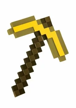 Disguise Gold Minecraft Pickaxe Tool Accessory