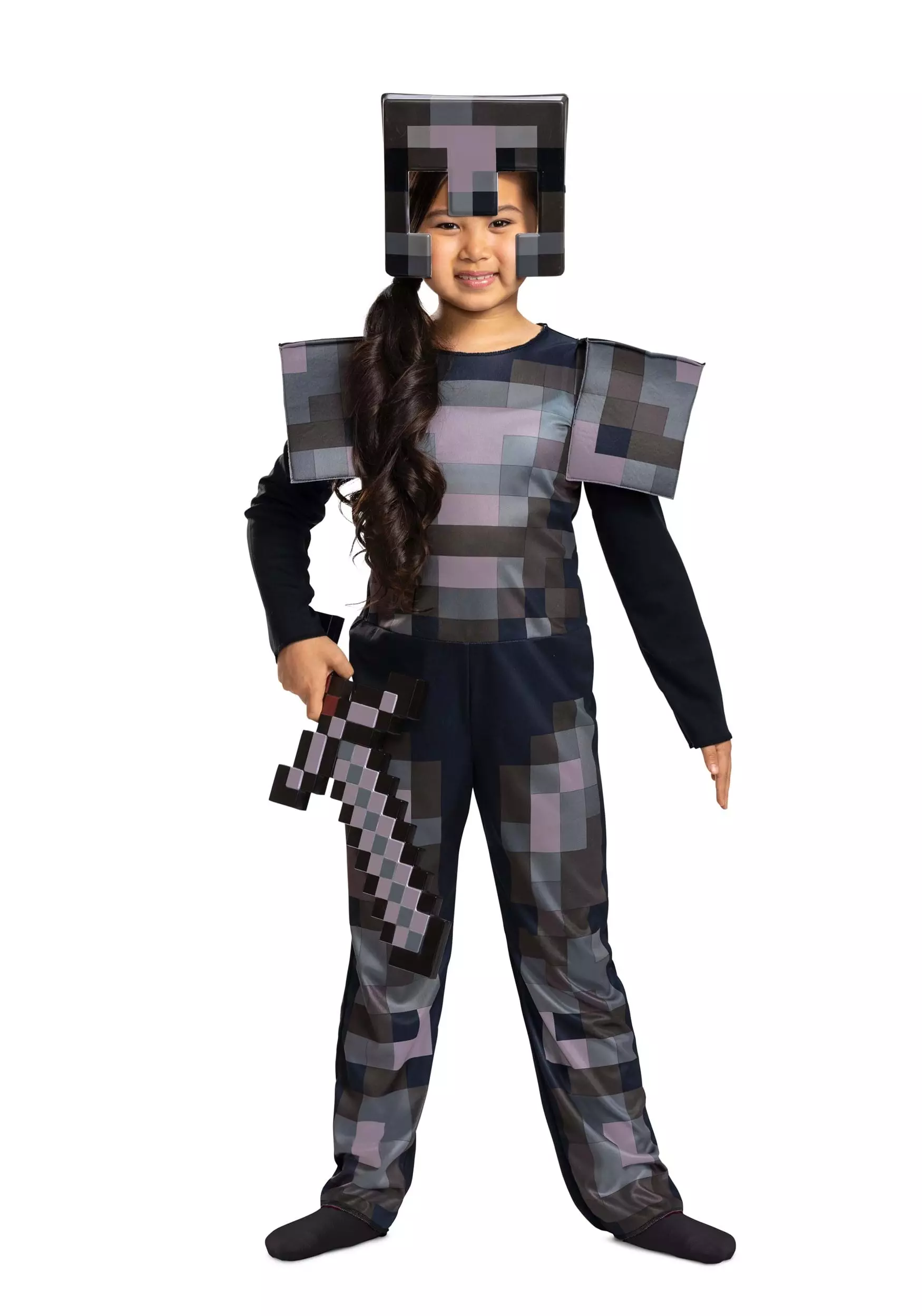 Disguise Kid's Minecraft Netherite Armor Jumpsuit Classic Costume 6 Disguise Kid's Minecraft Netherite Armor Jumpsuit Classic Costume - Image 4
